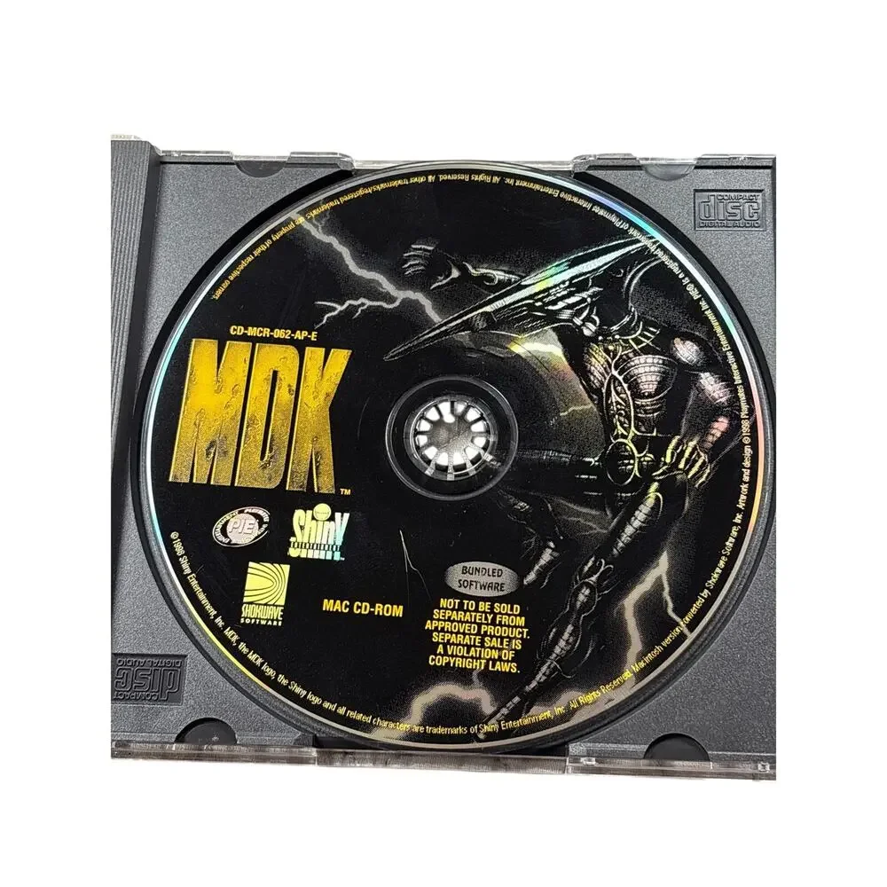 MDK - Macintosh Version - RARE - 1998 - Shiny Entertainment- CD-MCR-062-AP-E